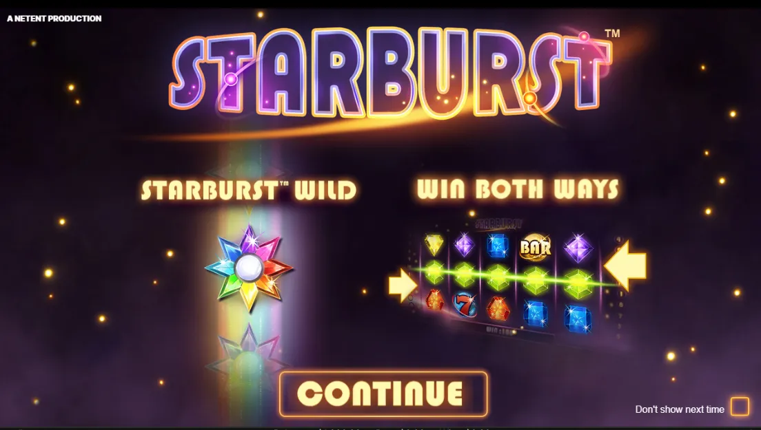 Starburst, slot de NetEnt starburst slot