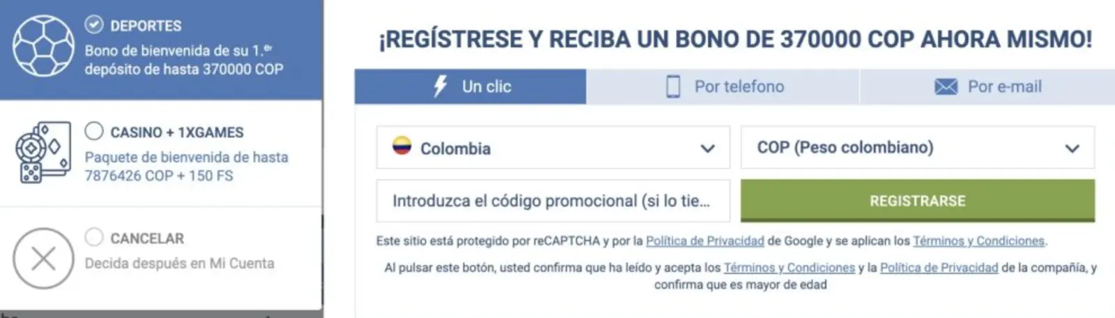Registro 1xBet Registro 1xBet